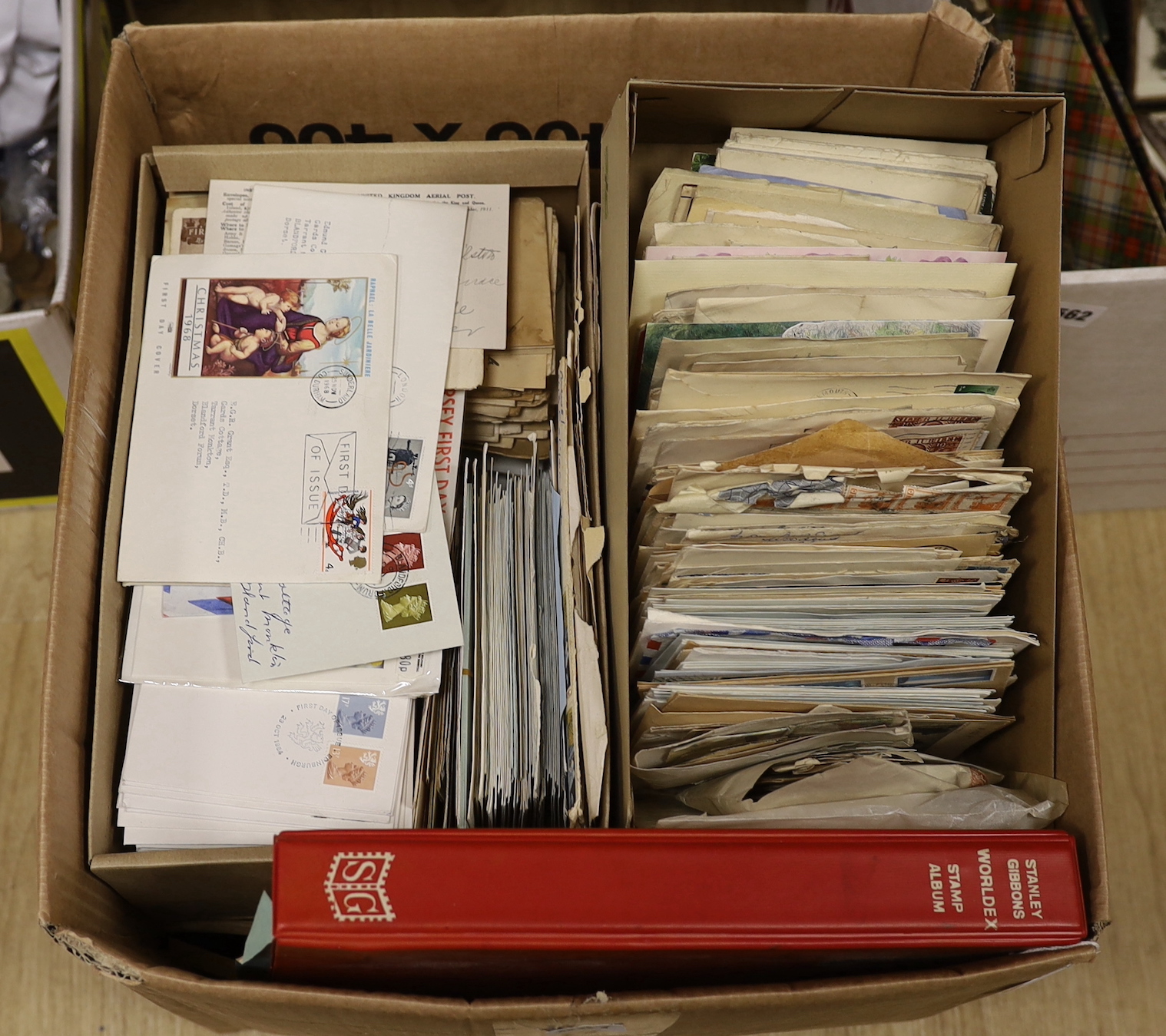 A large quantity of various stamps